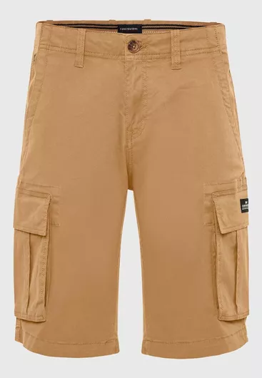 Funky Buddha Ανδρική Βερμούδα Cargo Vintage Beige