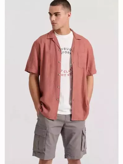 Funky Buddha Ανδρική Βερμούδα Cargo Grey