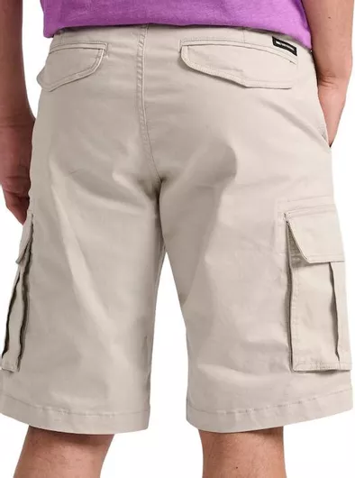 Funky Buddha Ανδρική Βερμούδα Cargo Silver Grey
