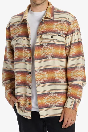 Billabong Overshirt Μακρυμάνικo Φανελένιο Πουκάμισο Πολύχρωμο