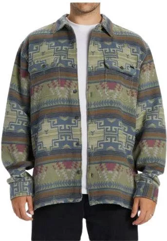Ανδρικό Πουκάμισο Billabong Overshirt Μακρυμάνικo Φανελένιο Πολύχρωμο