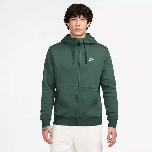 Nike Φούτερ Fleece με Κουκούλα ΠΡΑΣΙΝΟ