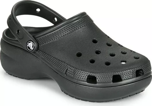 Crocs Classic Platform Clog Ανατομικά Σαμπό Μαύρο