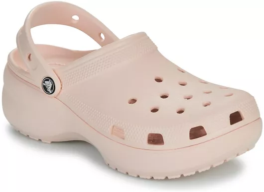 Crocs Classic Platform Clog Γυναικεία Σαμπό Ροζ