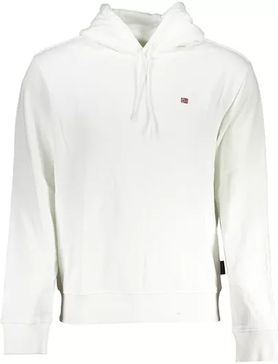 Napapijri Φούτερ με Κουκούλα White