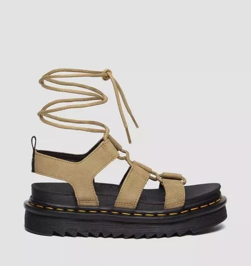 Dr. Martens Nartilla Δερμάτινα Γυναικεία Σανδάλια Gladiator Tan