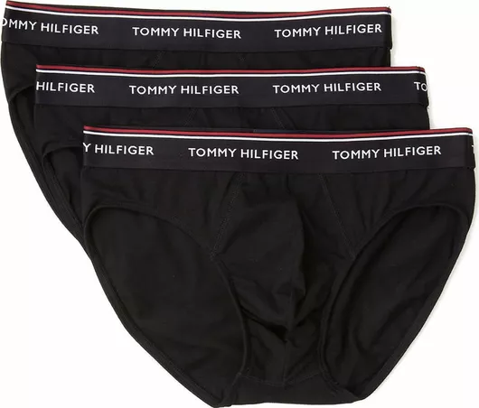 Tommy Hilfiger Premuim Essentials Ανδρικά Σλιπ Μαύρο Μονόχρωμα 3Pack