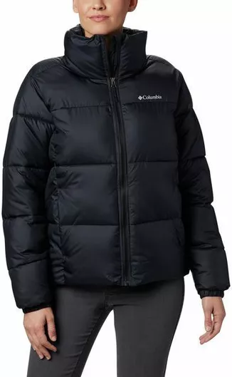 Columbia Puffect Κοντό Γυναικείο Puffer Μπουφάν για Χειμώνα Μαύρο