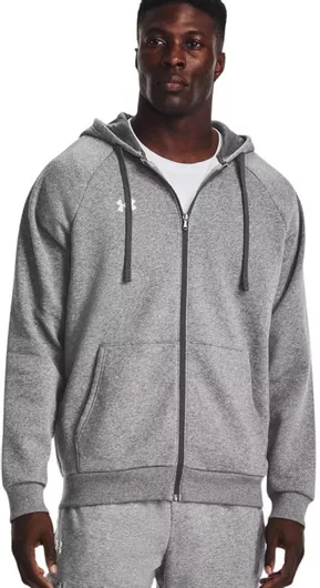Under Armour Φούτερ Fleece με Κουκούλα Γκρι