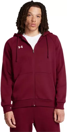 Under Armour Φούτερ Fleece με Κουκούλα Μπορντώ