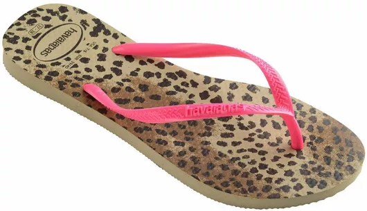 Havaianas Slim Animals Σαγιονάρες Ροζ