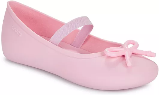 Crocs Παιδικές Μπαλαρίνες με Σκρατς Ροζ