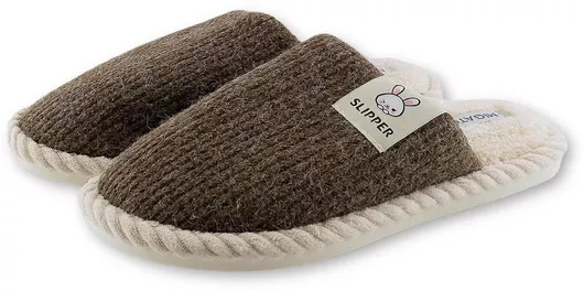 Migato Χειμερινές Γυναικείες Παντόφλες σε Καφέ χρώμα