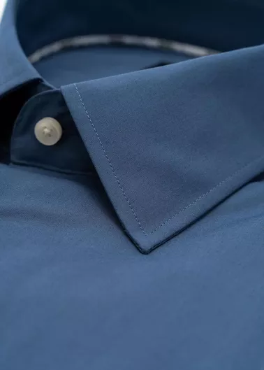 Hugo Boss Μακρυμάνικo Πουκάμισο σε Κανονική Γραμμή Μπλε