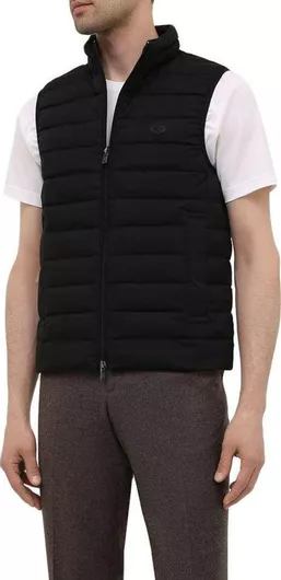 Emporio Armani Αμάνικο Μπουφάν Puffer Μαύρο