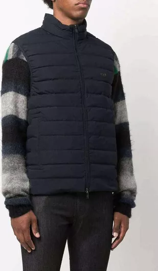 Emporio Armani Αμάνικο Μπουφάν Puffer Navy Μπλε