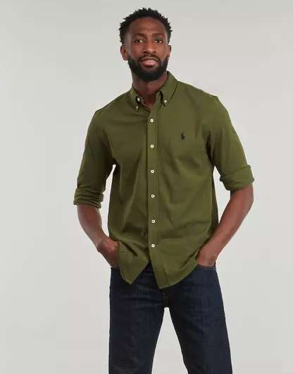 Ralph Lauren Μακρυμάνικo Πουκάμισο Χακί