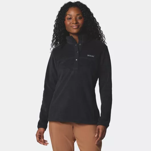 Columbia Benton Springs 1/2 Snap Pull Over Ii Γυναικεία Μπλούζα Fleece Μαύρο