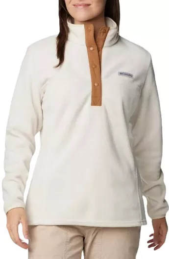 Columbia Χειμερινή Γυναικεία Fleece Μπλούζα Εκρού