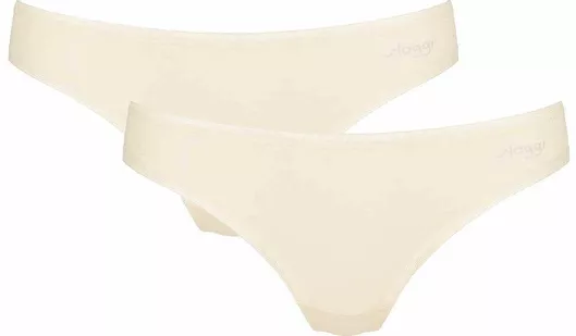 Sloggi Go H Βαμβακερά Γυναικεία Brazil 2Pack Μπεζ