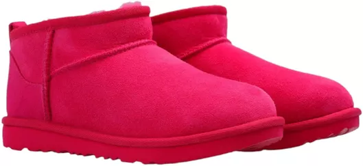 Ugg Australia Classic Suede Παιδικά Μποτάκια με Φερμουάρ Φούξια