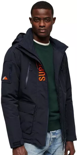 Superdry M D2 Sdcd Χειμωνιάτικο Μπουφάν Αντιανεμικό Blue