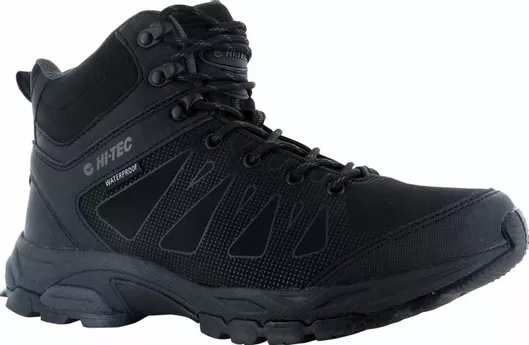 Hi-Tec Raven Mid Wp Ανδρικά Ορειβατικά Μποτάκια Αδιάβροχα Μαύρο