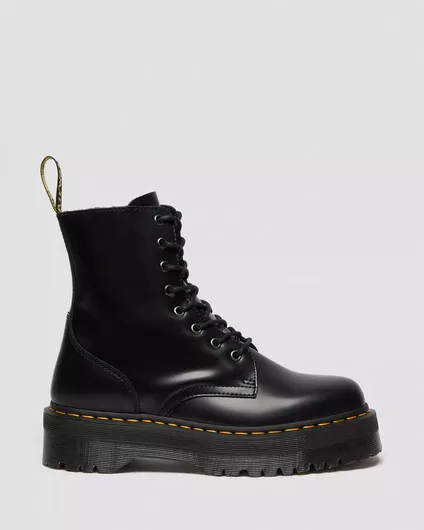 Dr. Martens Jadon Smooth Δερμάτινα Γυναικεία Αρβυλάκια με Μεσαίο Τακούνι Μαύρο