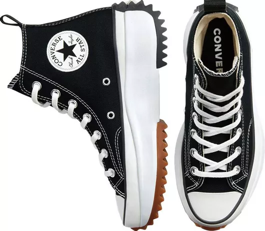 Converse Run Star Hike Hi Flatforms Μποτάκια Black / White / Gum