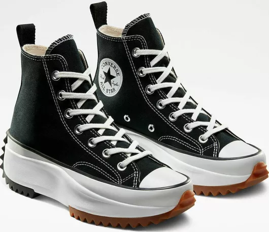 Converse Run Star Hike Hi Flatforms Μποτάκια Black / White / Gum