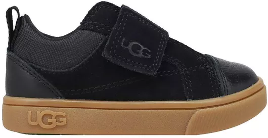 Rennon Low Παιδικά Sneakers με Σκρατς Μαύρο