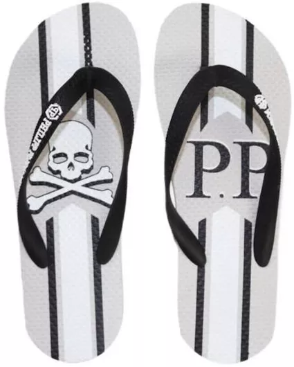 Philipp Plein Ανδρικά Flip Flops Λευκό