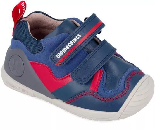 Biomecanics Παιδικά Sneakers Ανατομικά με Σκρατς Μπλε