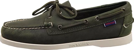 Sebago Docksides Portland Crazy H Δερμάτινα Ανδρικά Boat Shoes Πράσινο