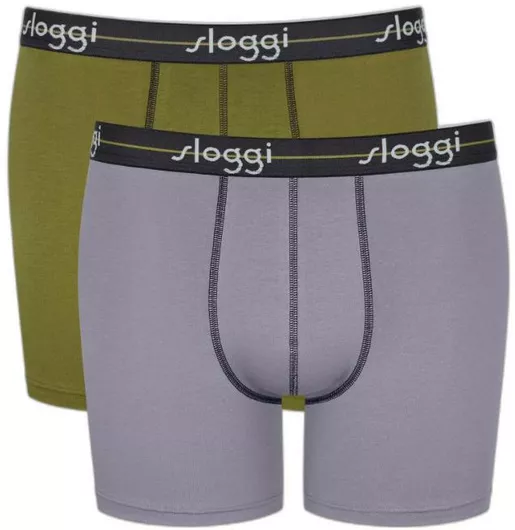 Sloggi Start Short Ανδρικά Μποξεράκια Grey/Olive 2Pack