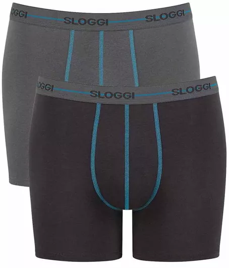 Sloggi Go Start Short Ανδρικά Μποξεράκια με Σχέδια 2Pack