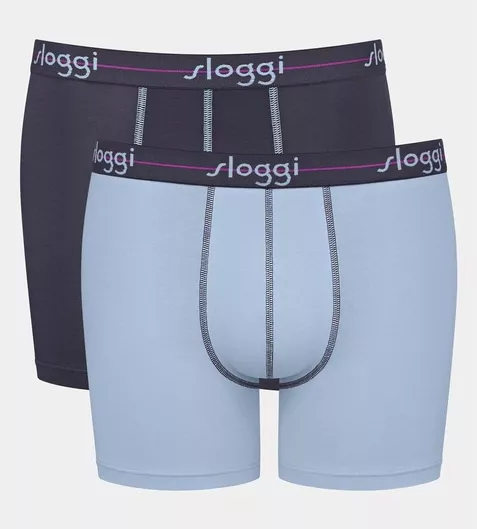 Sloggi Start Short Ανδρικά Μποξεράκια Μπλε 2Pack