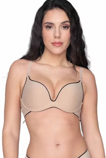 Miracle One Μπεζ Σουτιέν Push Up