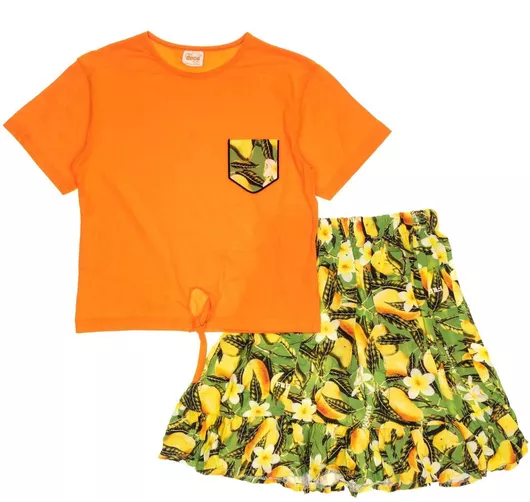 Deco Dass Παιδικό Σετ με Φούστα Καλοκαιρινό 2τμχ Mango