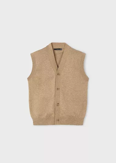 Mayoral Παιδικό Γιλέκo Πλεκτό Μπεζ σκουρ