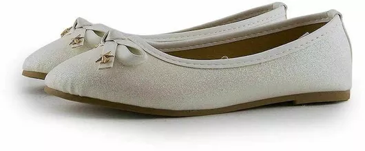 Love4shoes Παιδικές Μπαλαρίνες από Συνθετικό Δέρμα Λευκό
