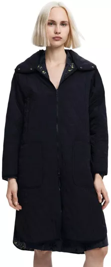 Desigual Γυναικείο Black Παλτό