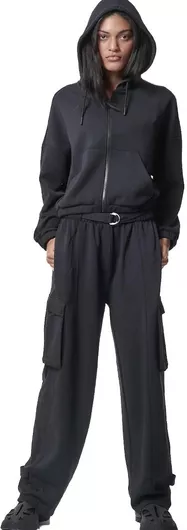 Body Action Παντελόνι Φόρμας Μαύρο