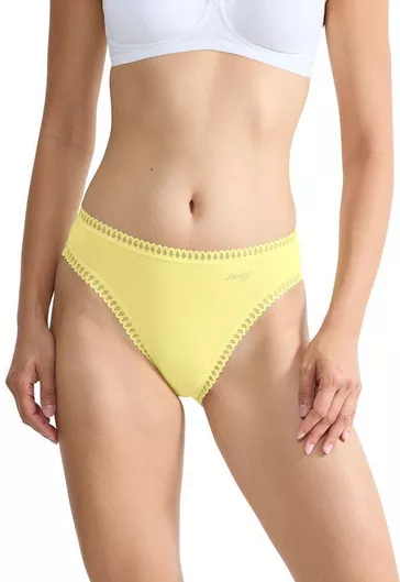 Sloggi Βαμβακερό Γυναικείο Slip Κίτρινο, Πορτοκαλί