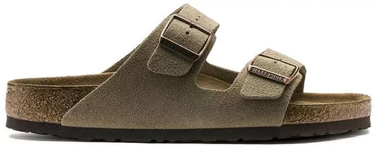 Birkenstock Arizona Sfb Δερμάτινα Γυναικεία Σανδάλια Καφέ Narrow Fit
