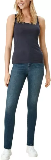 s.Oliver Αμάνικο Γυναικείο Top Navy Μπλε