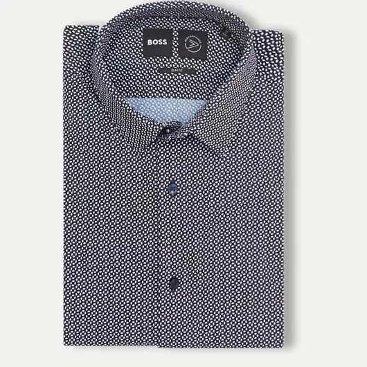 Hugo Boss Μακρυμάνικo Πουκάμισο Dark Blue