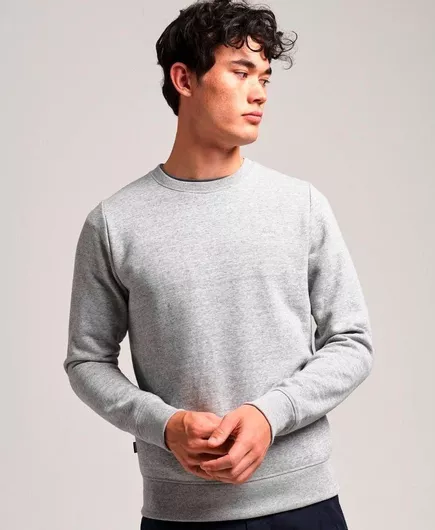 Superdry Vintage Logo Embroidered Φούτερ Γκρι