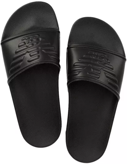 Emporio Armani Ανδρικά Slides Μαύρο