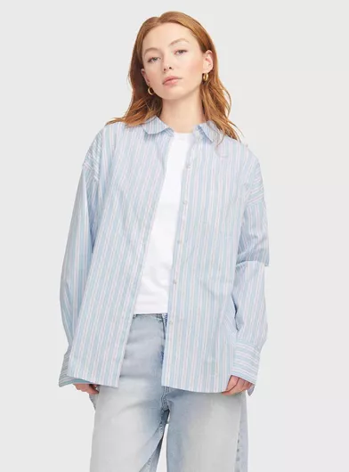 Jack & Jones Μακρυμάνικο Γυναικείο Πουκάμισο Light Blue